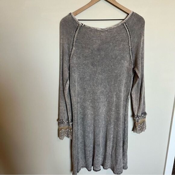 able thermal knit long sleeve dress - Picture 4 of 11